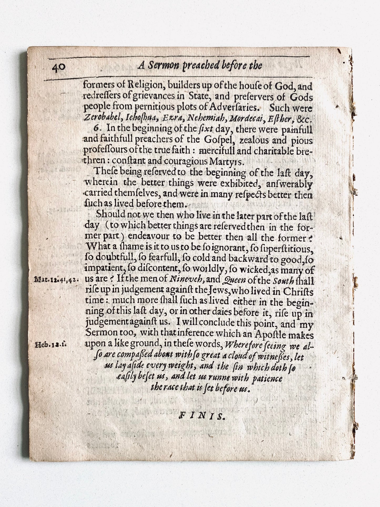 1645 WILLIAM GOUGE. The Progress of Divine Providence. The Church's End Better than Her Beginning.