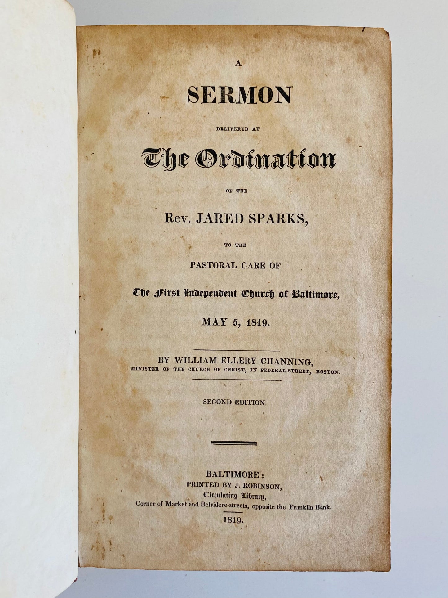 1819-1823 RARE UNITARIAN CONTROVERSY. Complete Run of Debate between Unitarians and Trinitarian Calvinists.