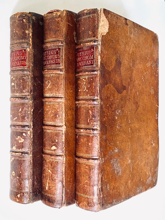 1771 HERMAN WITSIUS / JOHN GILL. Economy of the Covenants. Complete Body of Divinity. Scottish Baptist Edition!