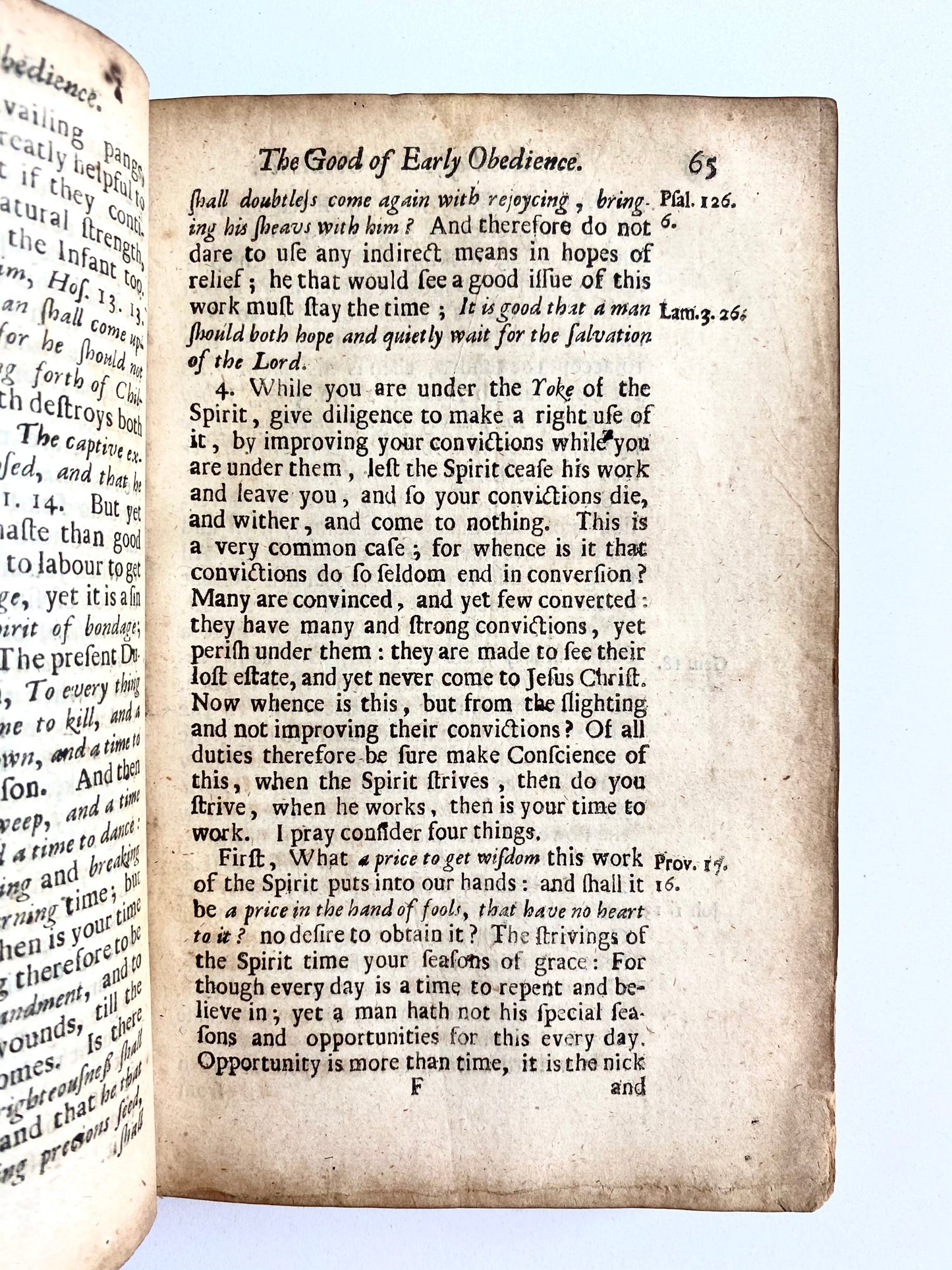 1687 MATTHEW MEAD. Rare Puritan Work - The Good of Early Obedience to Jesus - Hypocrisy & True Faith