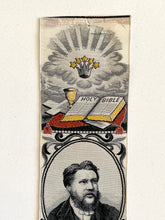 Load image into Gallery viewer, 1870&#39;s C. H SPURGEON. Exceptional Victorian Silk Stevengraph Bookmark