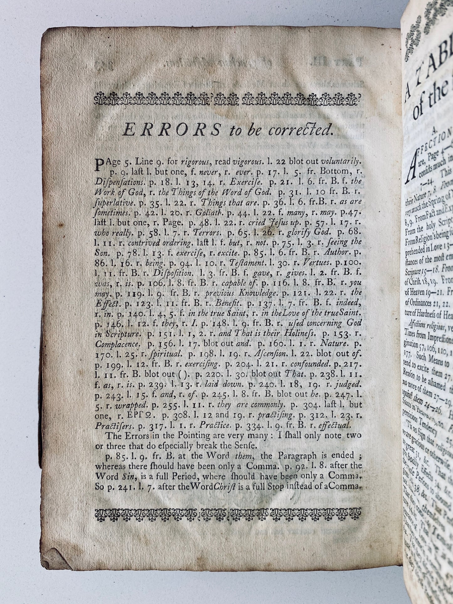 1746 JONATHAN EDWARDS. Religious Affections. First Edition of Significant Great Awakening Text w/ Fascinating Provenance