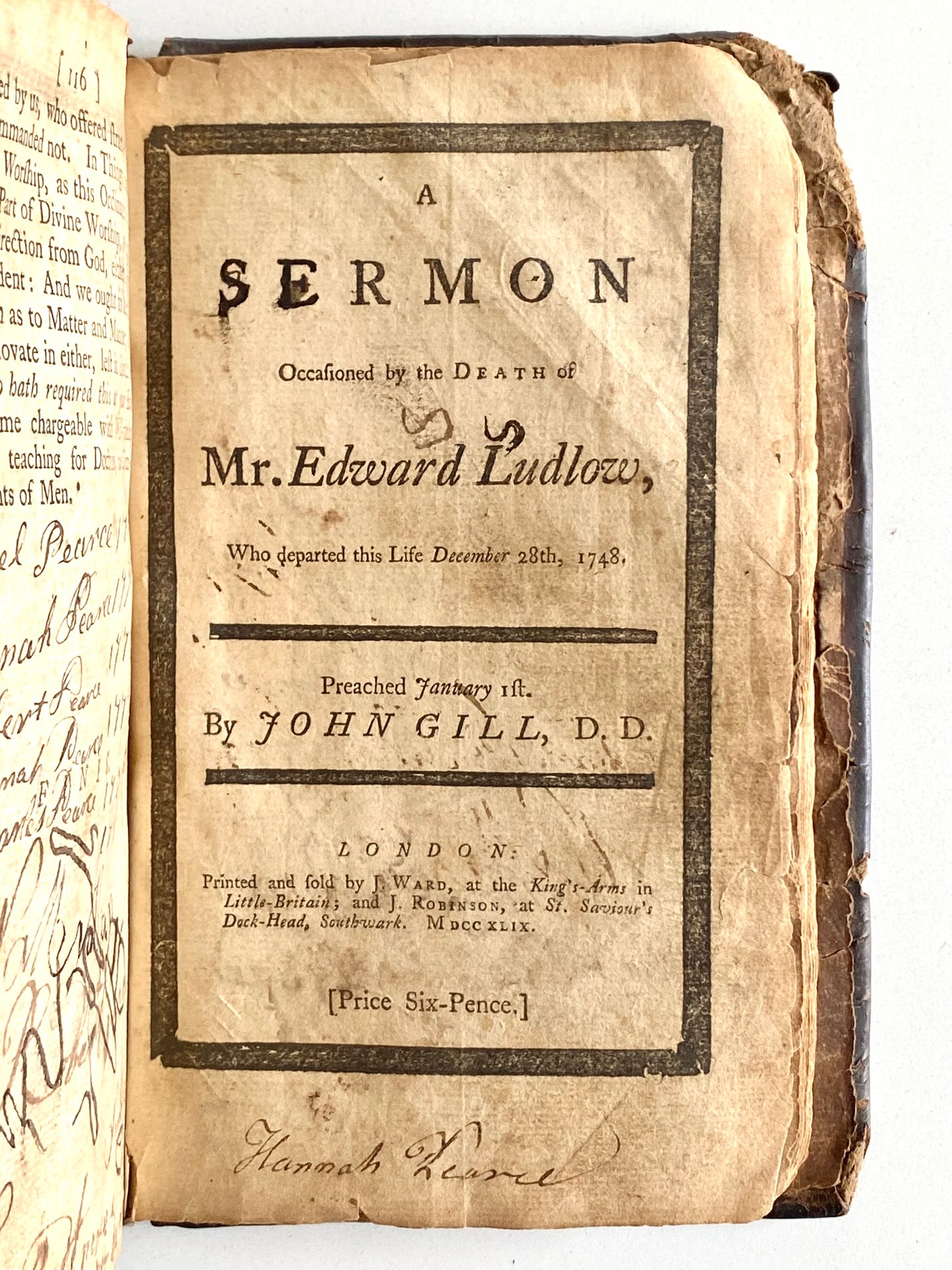 1749 JOHN GILL. Divine Right of Infant Baptism Disproved + Others. Rare Baptist Sammelband!