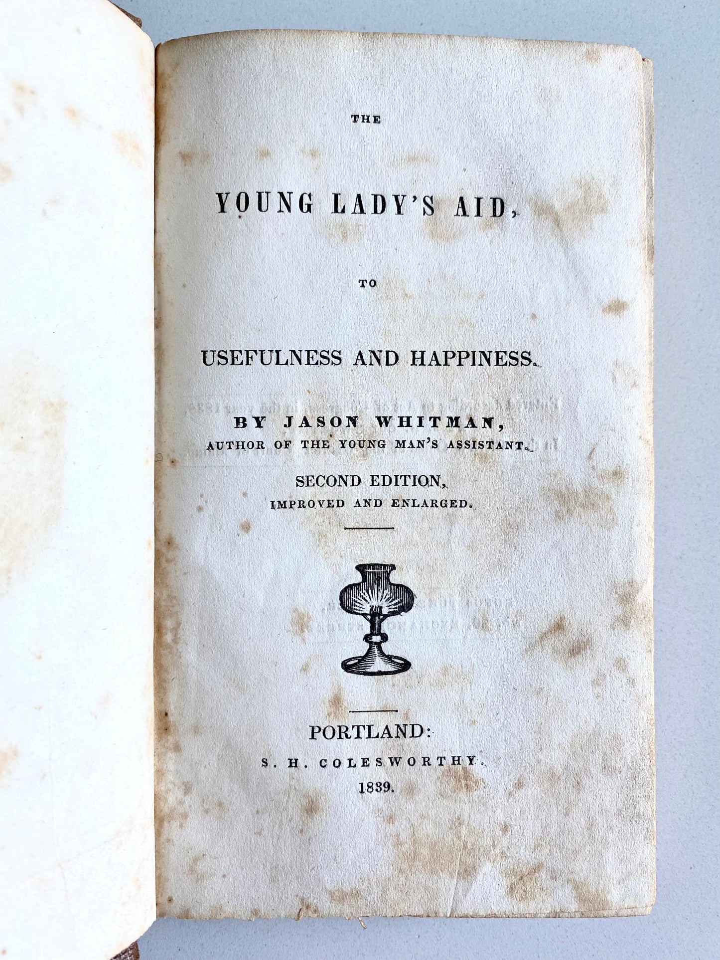 1839 FEMALE PIETY. Rare Work on Female Godliness & Benefits of Christ to Women in History.