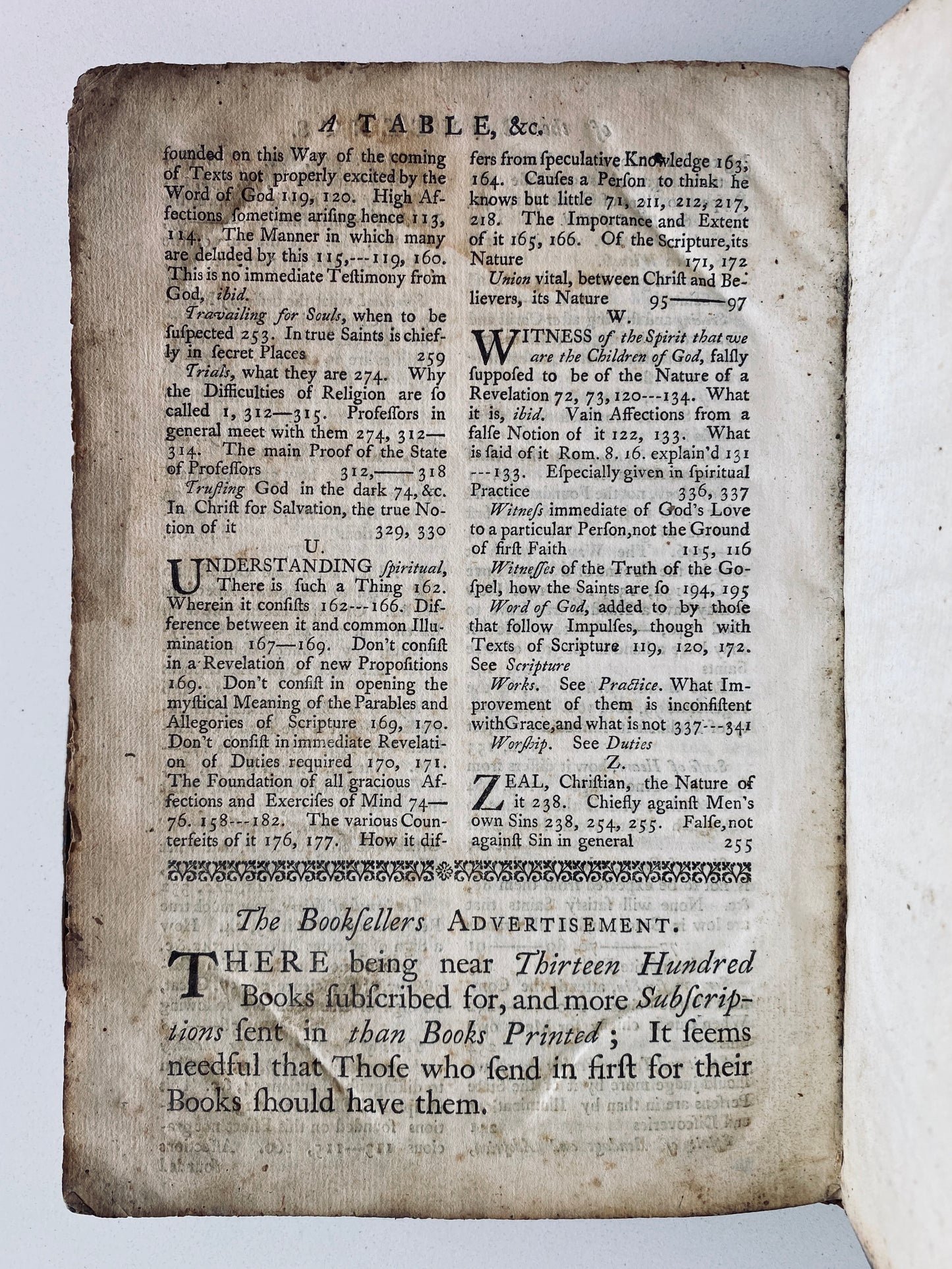 1746 JONATHAN EDWARDS. Religious Affections. First Edition of Significant Great Awakening Text w/ Fascinating Provenance