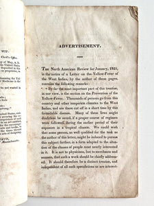 1821 DAVID OSGOOD M.D. Caution to Seamen and Sailors against Yellow Fever. Rare!