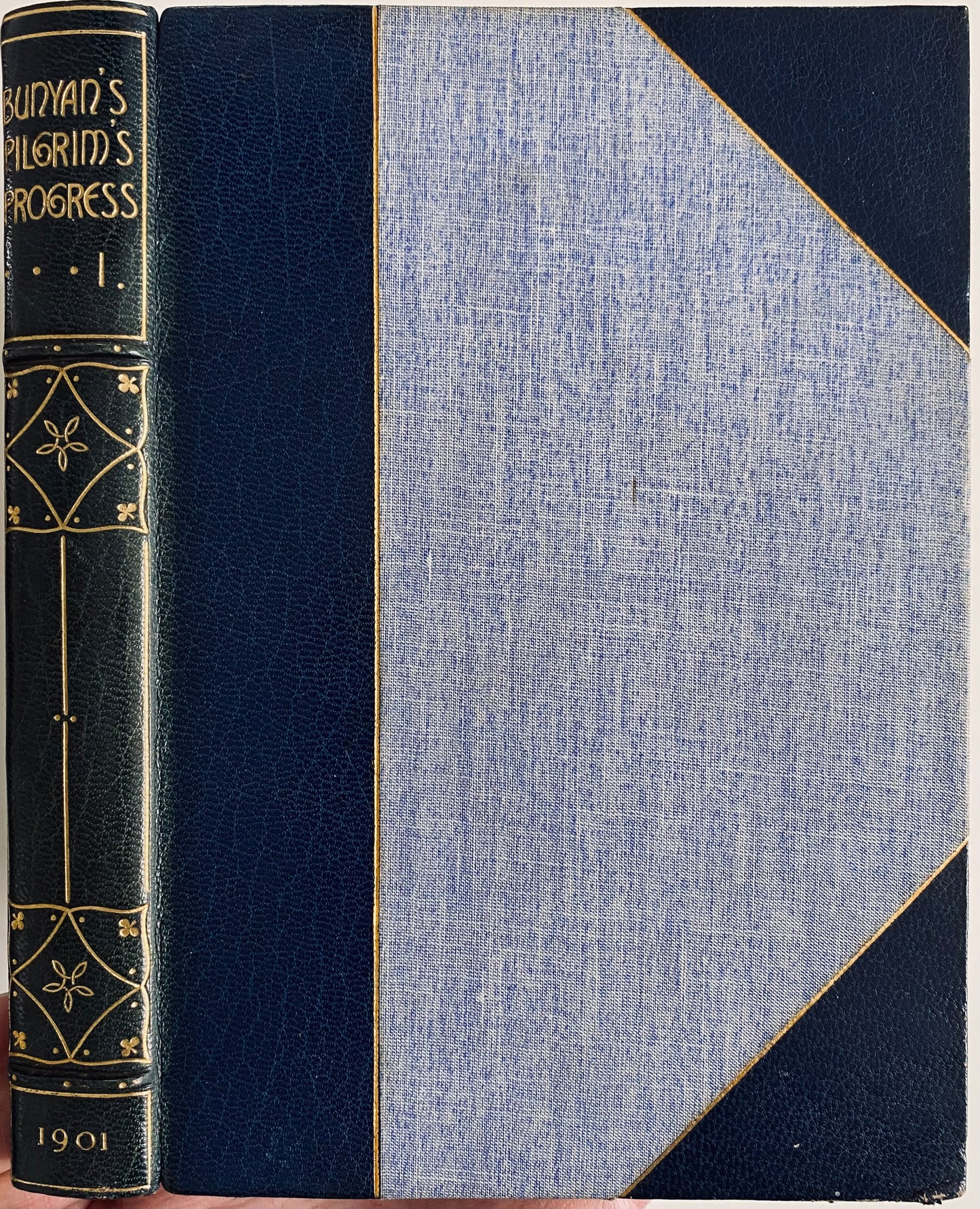 1901 JOHN BUNYAN. Pilgrim's Progress. Limited Edition 100 Copies Signed by Artist in Fine Arts & Crafts Bindings