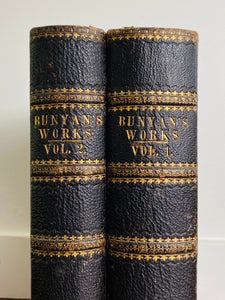 1870 JOHN BUNYAN. Pilgrim's Progress and Select Works in Two Handsome 4to Volumes.