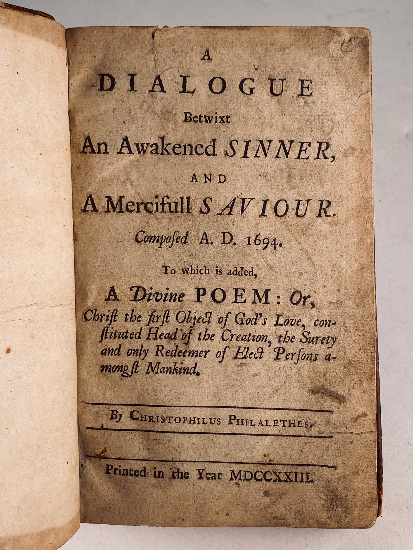 1723 JOHN MOORE. Sammelband of Important Early Persecuted Baptist Works - Anne Dutton & John Gill Interest