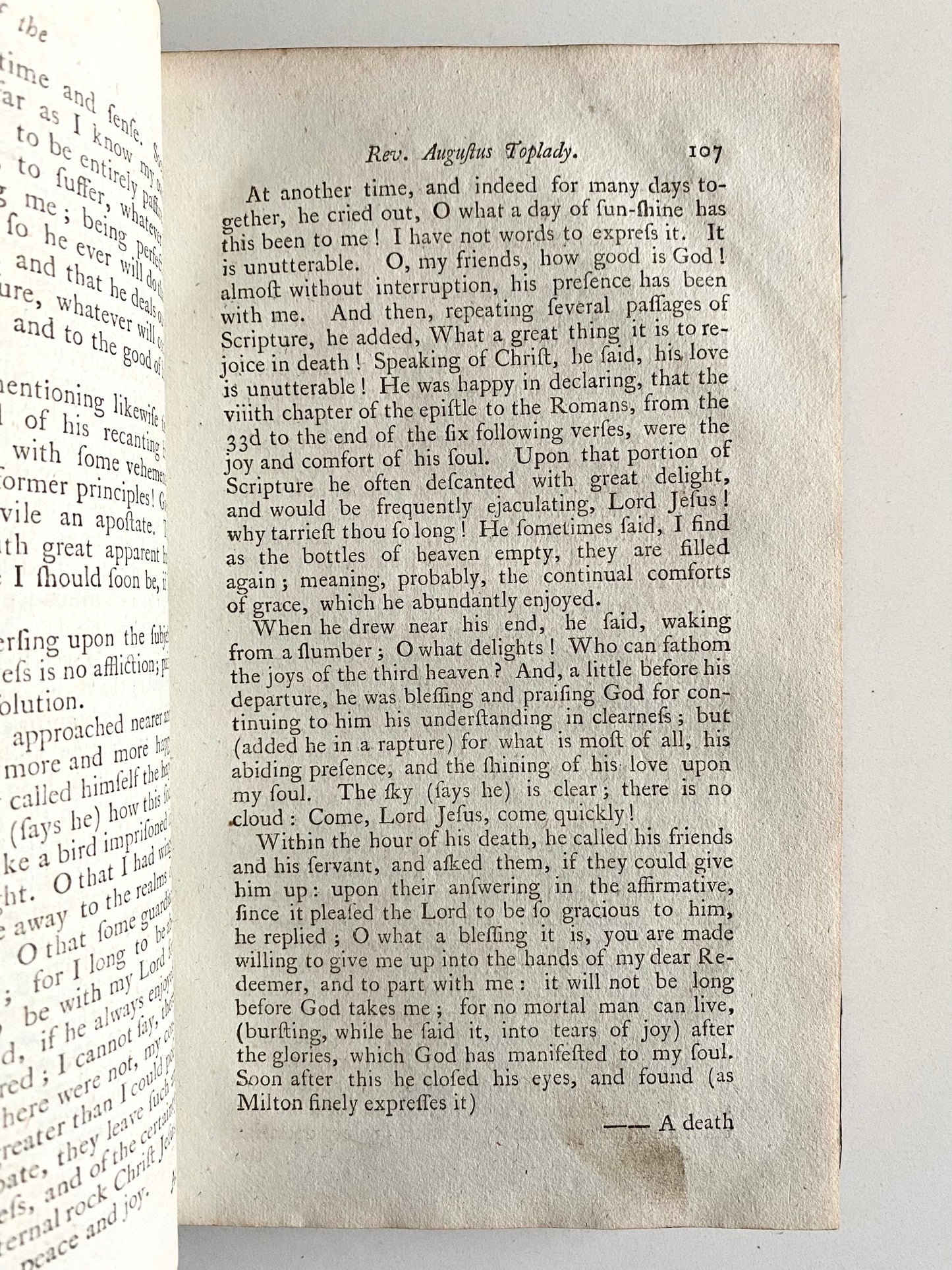 1794 AUGUSTUS TOPLADY. The Work of Augustus Toplady in Six Volumes. First Edition.