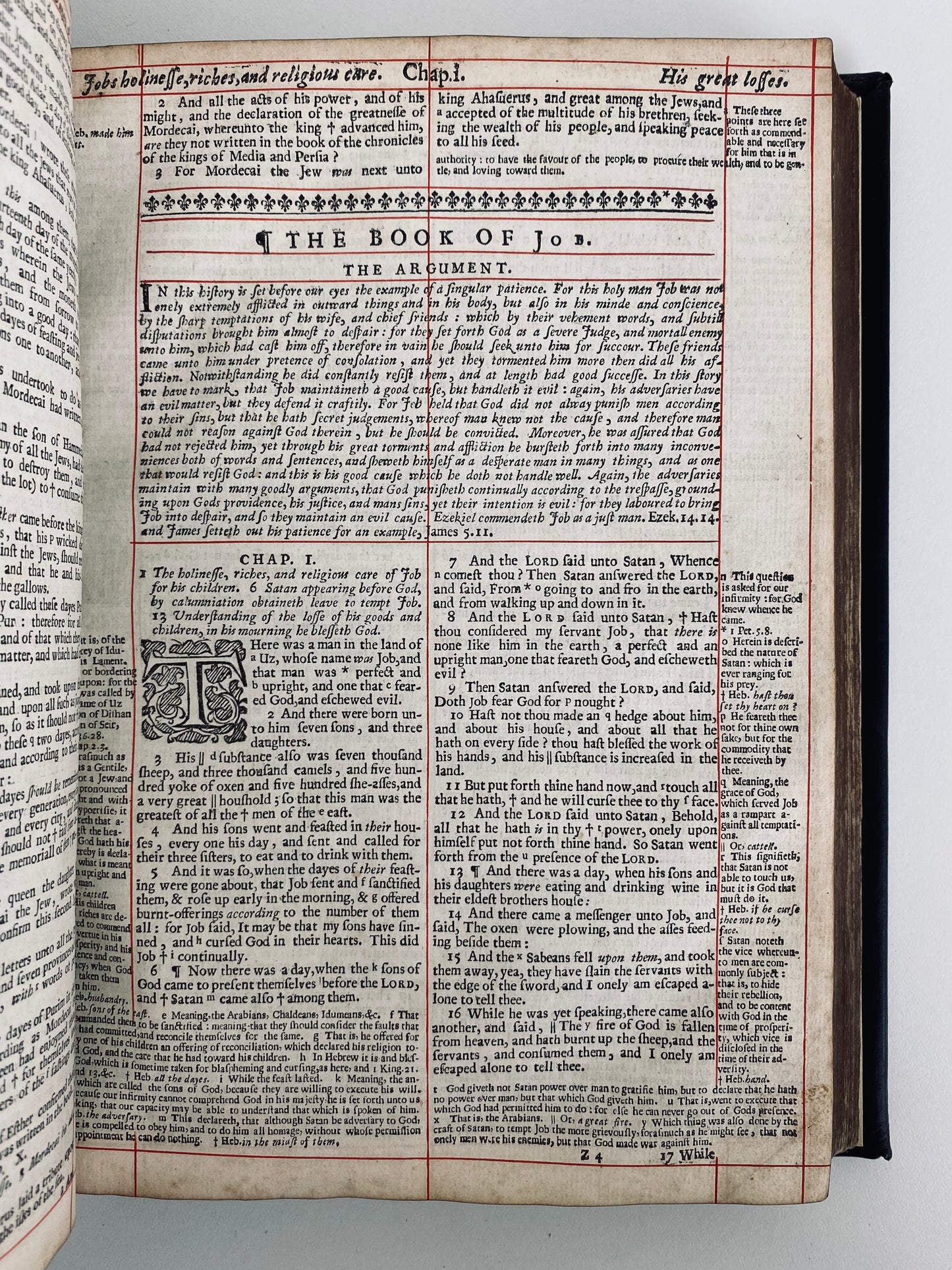 1649 FIRST KING JAMES STUDY BIBLE + Geneva Notes - Superb Scottish Provenance & Finely Preserved.