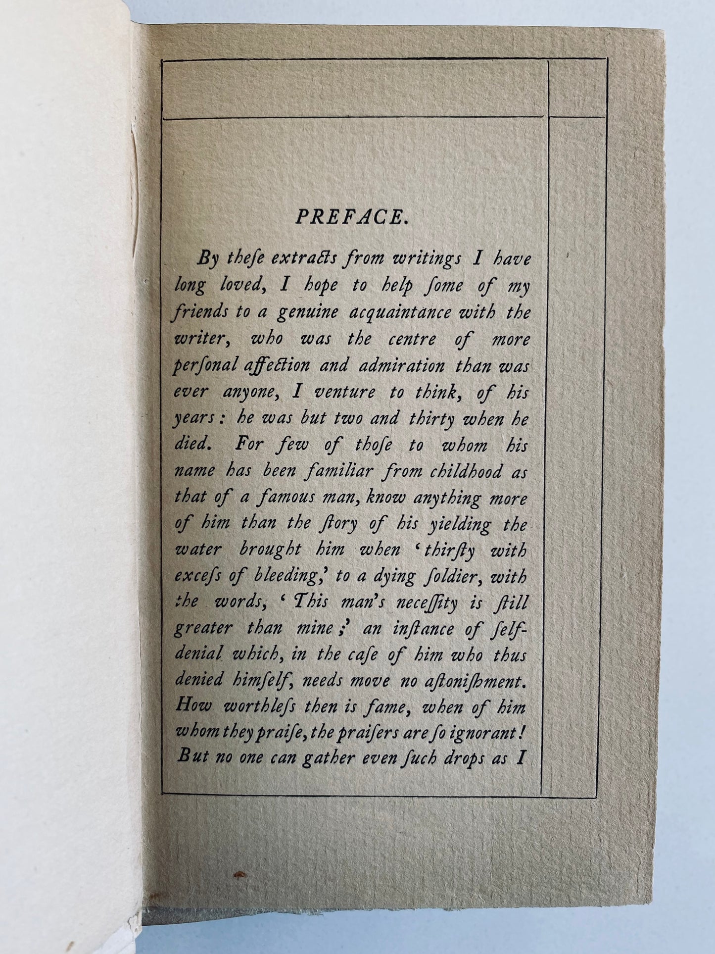 1891 GEORGE MACDONALD. Cabinet of Choice Gems from Sir Philip Sidney. First Edition