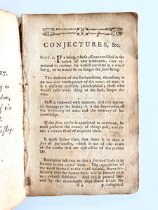 1787 JOHN WESLEY [Trans.] Conjectures Considering the Nature of Future Happiness by Charles Bonnet of Geneva