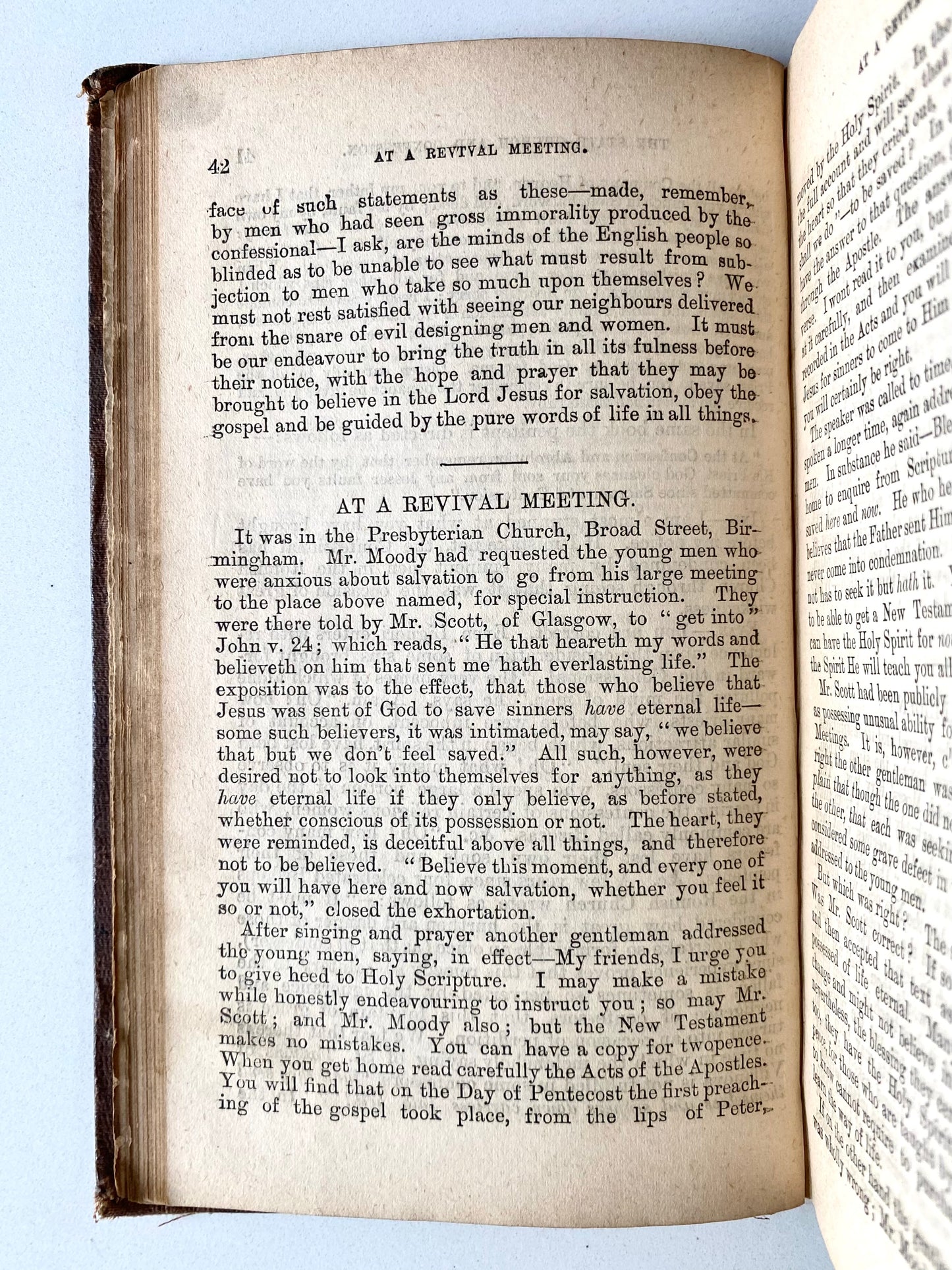 1875 THE OLD PATHS. Rare Baptist Revivalist Periodical - Rejecting Ministry of D. L. Moody &c.