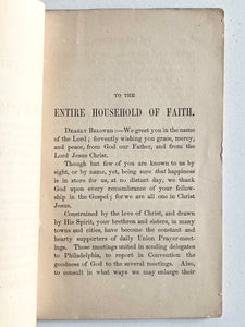 1860 PRAYER MEETING REVIVAL. The Philadelphia Prayer-Meeting Convention of 1860.