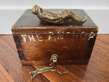Load image into Gallery viewer, 1880&#39;s MISSIONARY COLLECTION BOX. Fantastic Custom / Naive / Folk Seaman&#39;s Mission Box!