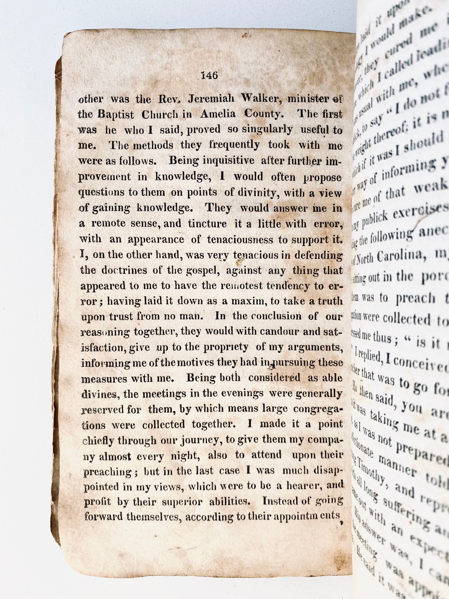 1819 JAMES IRELAND. Important Baptist Revivalist - Imprisoned for Preached the Baptist Message!