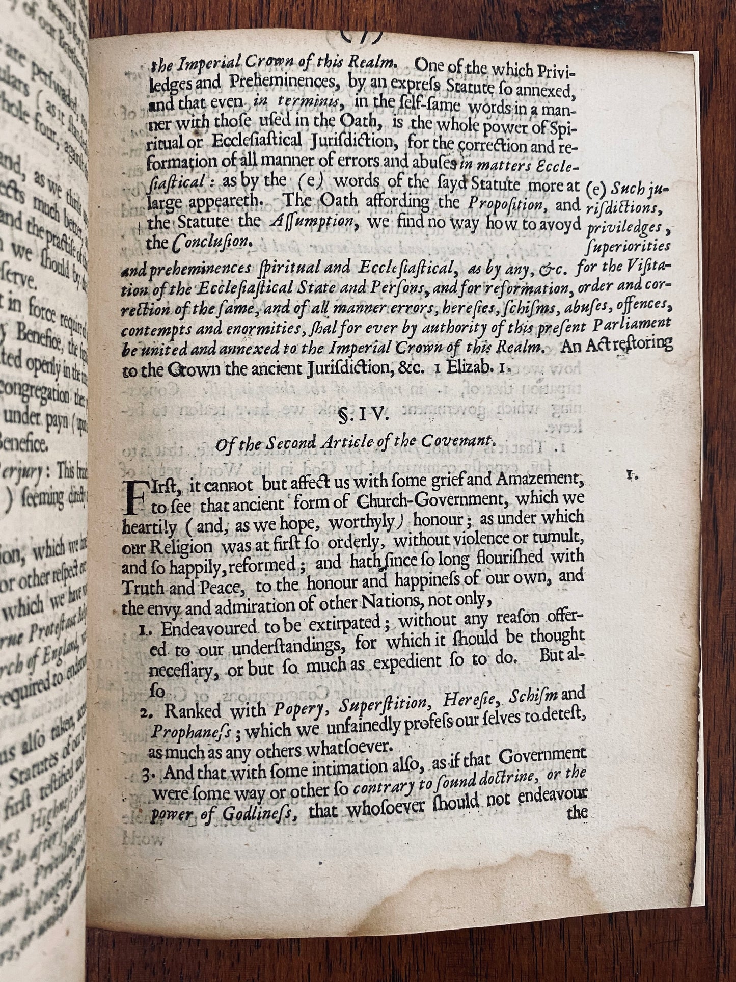 1647 SCOTTISH COVENANT. Reasons for the University of Oxford's Resistance to the Solemn League.