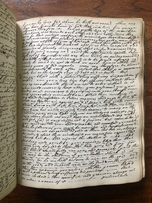 1744 ISAAC HANN. 390 Page Manuscript of Unpublished Baptist Sermons. John Gill, George Whitefield etc.