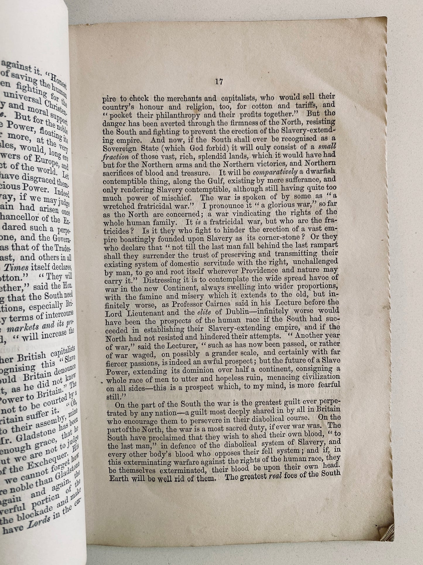 1863 G H SHANKS. Freedom and Slavery in the Civil War Explained to the British. Spurgeon on the Civil War!