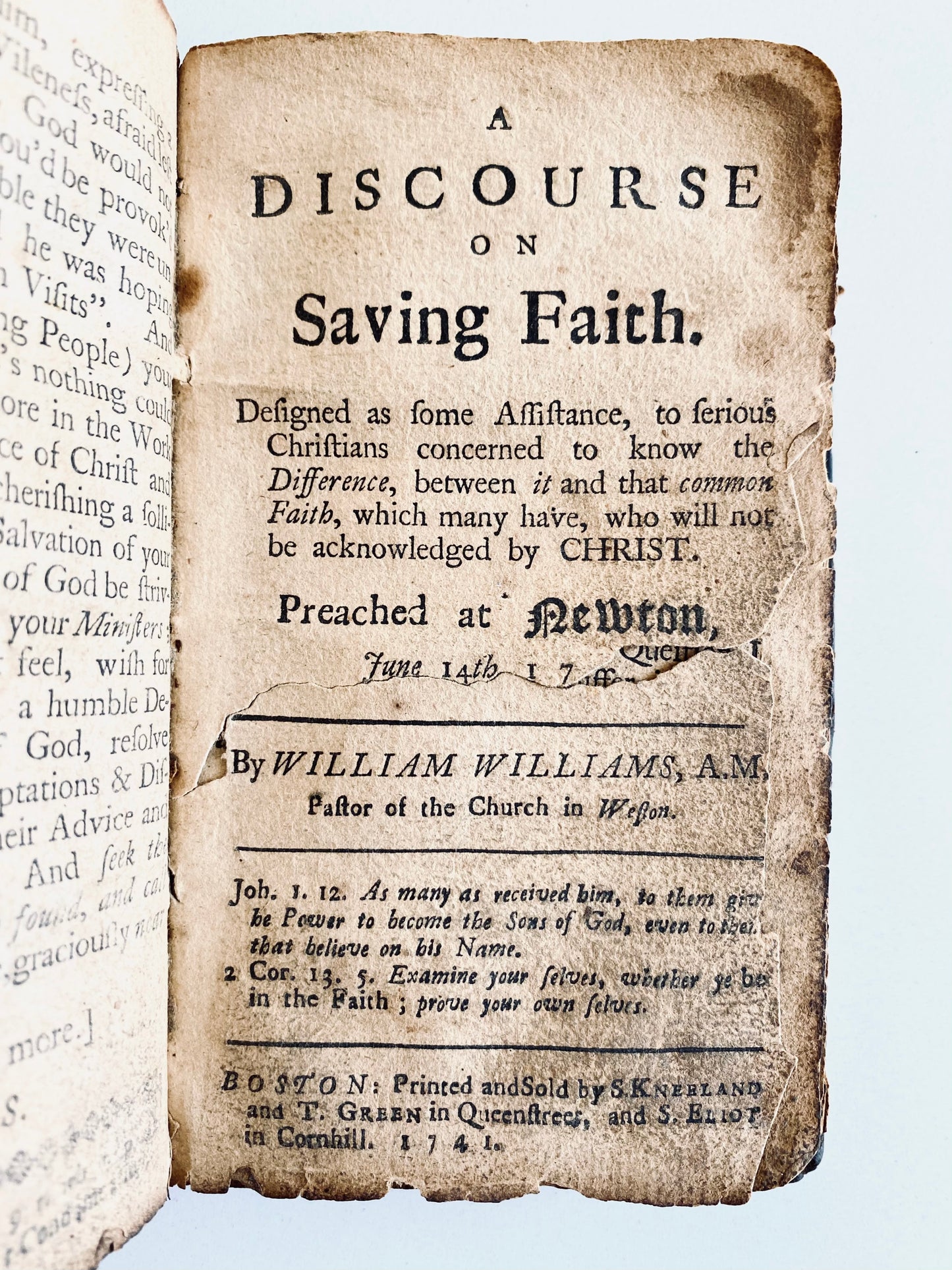 1741 GREAT AWAKENING. Jonathan Edwards &c. Rare Seekers' Meeting Sermons from Great Awakening!