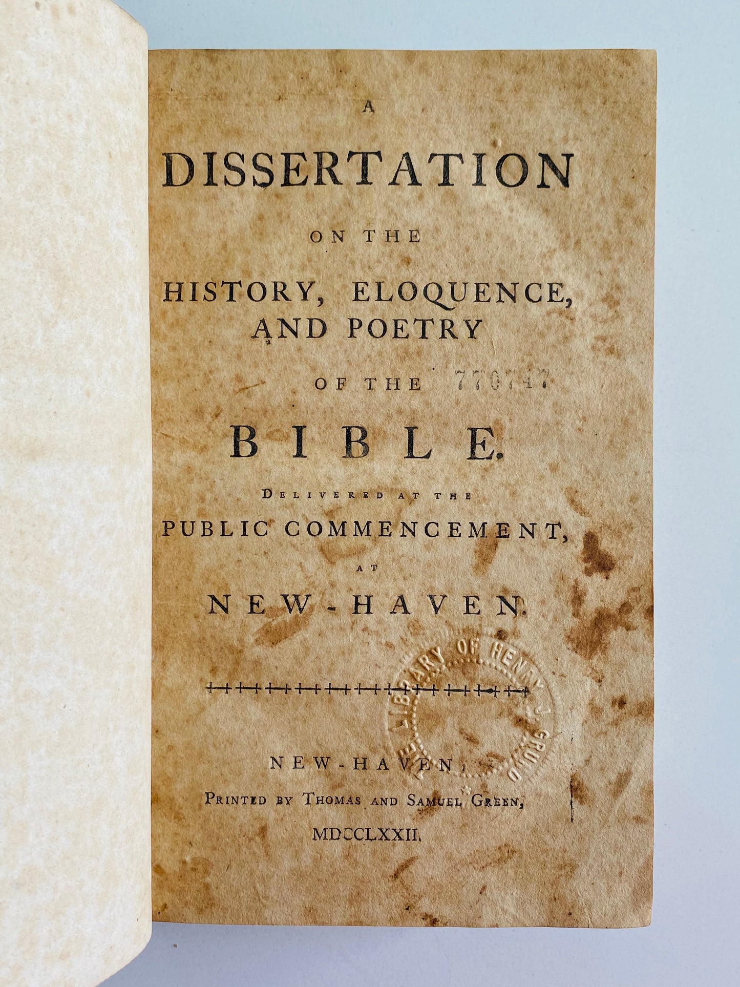 1796 SERMON SAMMELBAND. Rare Assemblage of 24 Rare Early American Sermons.