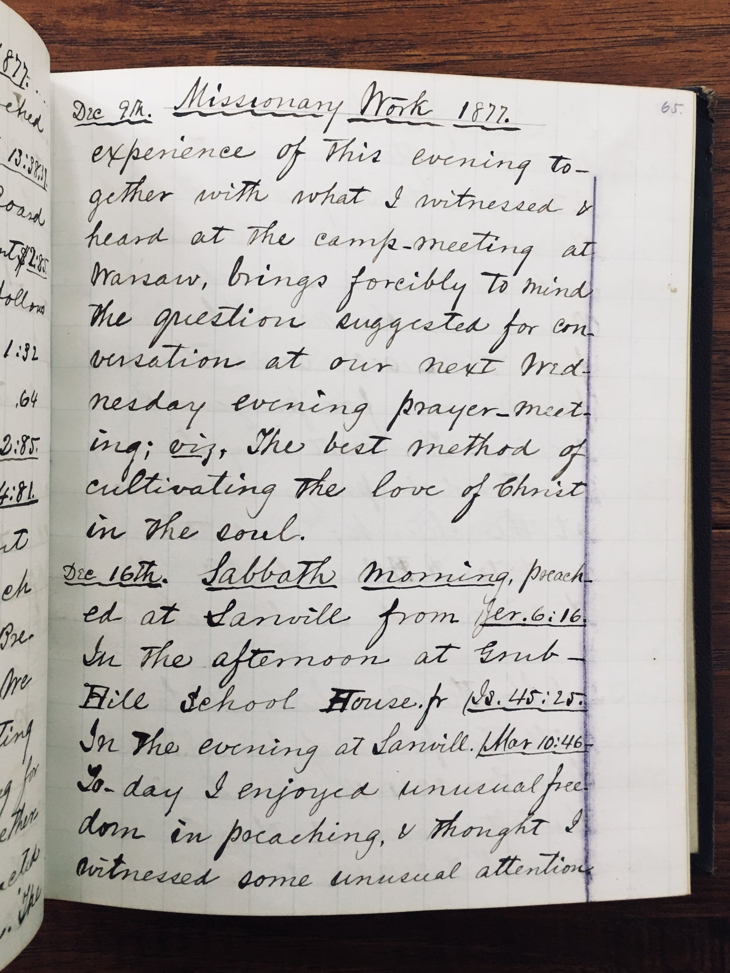 1858 W. M. STRYKER. Manuscript Journals of Civil War Chaplain, Revivalist, Divine Healing, etc.