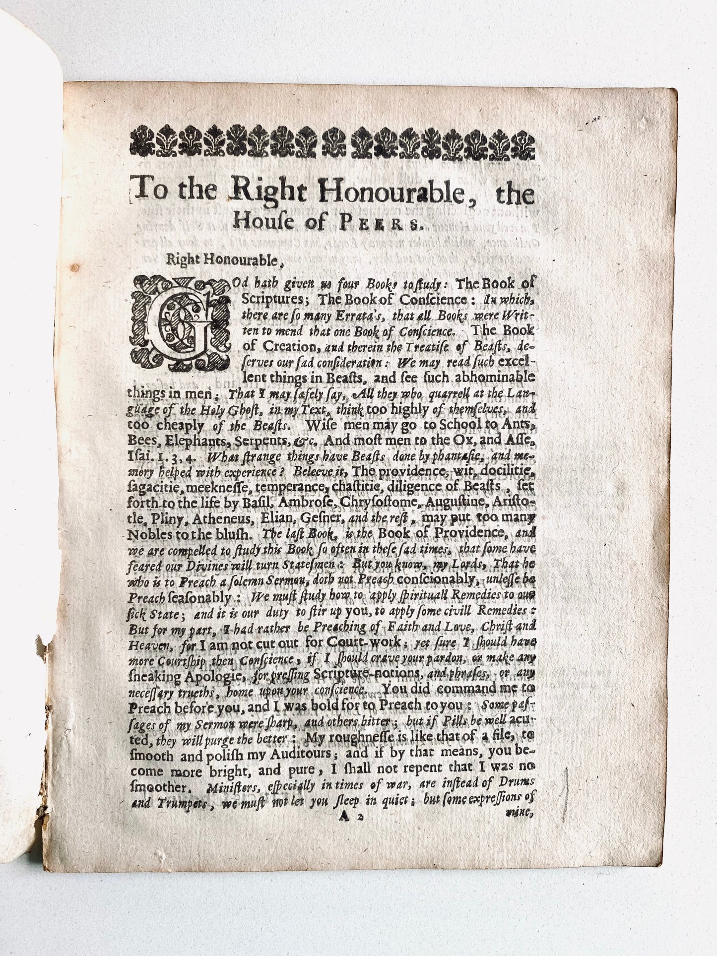 1645 FRANCIS CHEYNELL. The Man of Honour. A Rip-Roaring Sermon Against Popular Alignment with Christianity