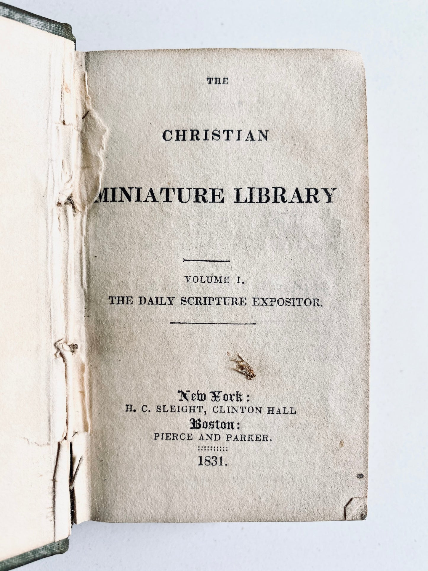 1831 CHRISTIAN MINIATURE LIBRARY. The Daily Scripture Expositor. George Whitefield, John Gill, John Trapp