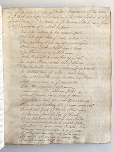 1719 178pp Manuscript of Joseph Addison on Paradise Lost + MSs of Shakespeare, etc.