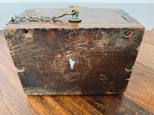 1880's MISSIONARY COLLECTION BOX. Fantastic Custom / Naive / Folk Seaman's Mission Box!