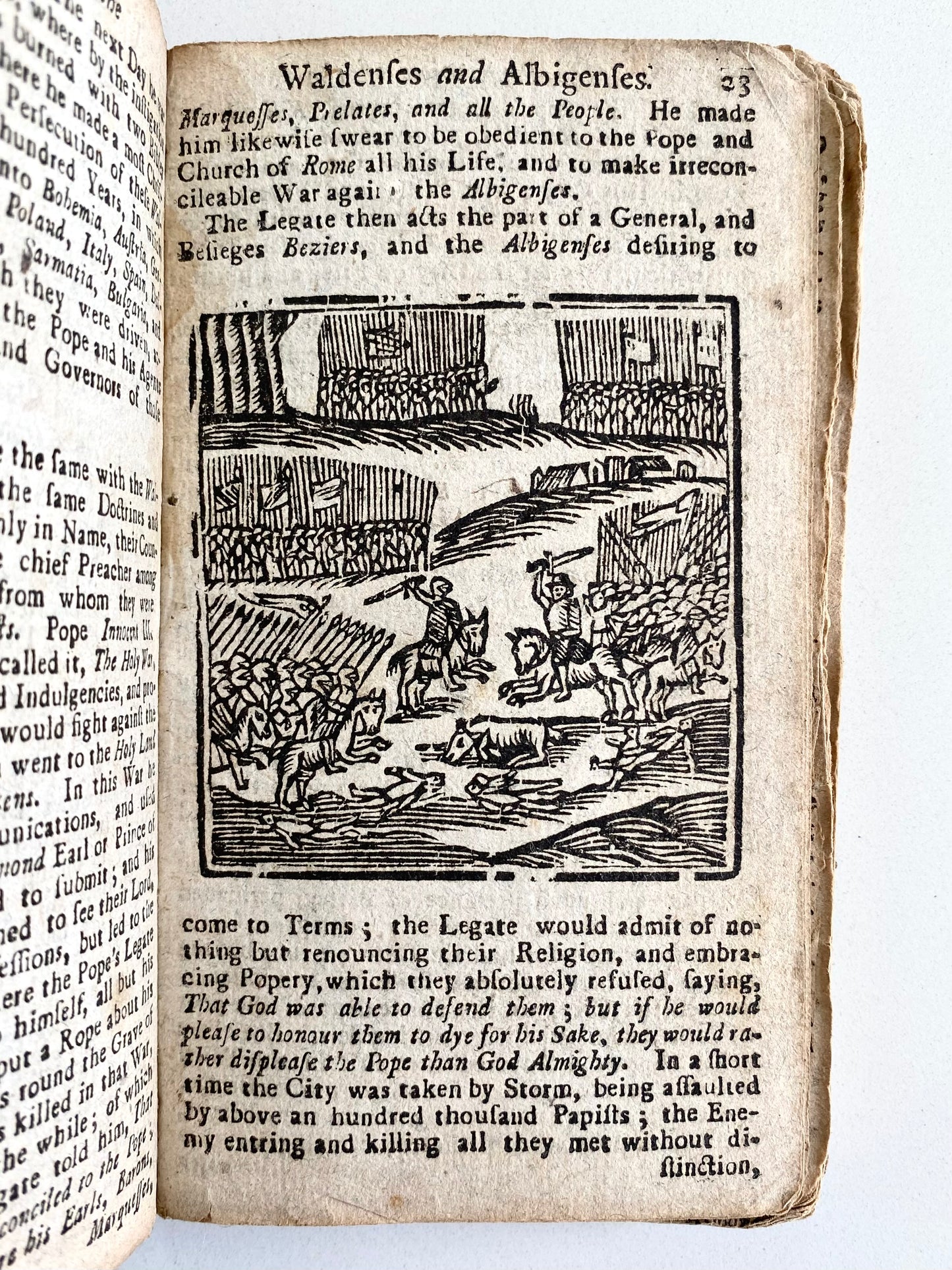 1729 MARTYRS IN THE FLAMES. Rare Illustrated Martyrology by Nathaniel Crouch