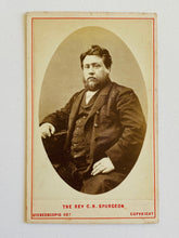 Load image into Gallery viewer, 1870 C. H. Spurgeon. Important Carte de Visite of Spurgeon at the Height of His Career