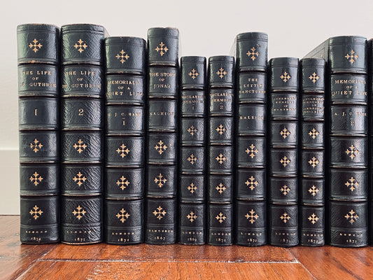 1850's-60's C. H. SPURGEON Etc. Sixteen Matching Fine Bindings by Ramage of London.