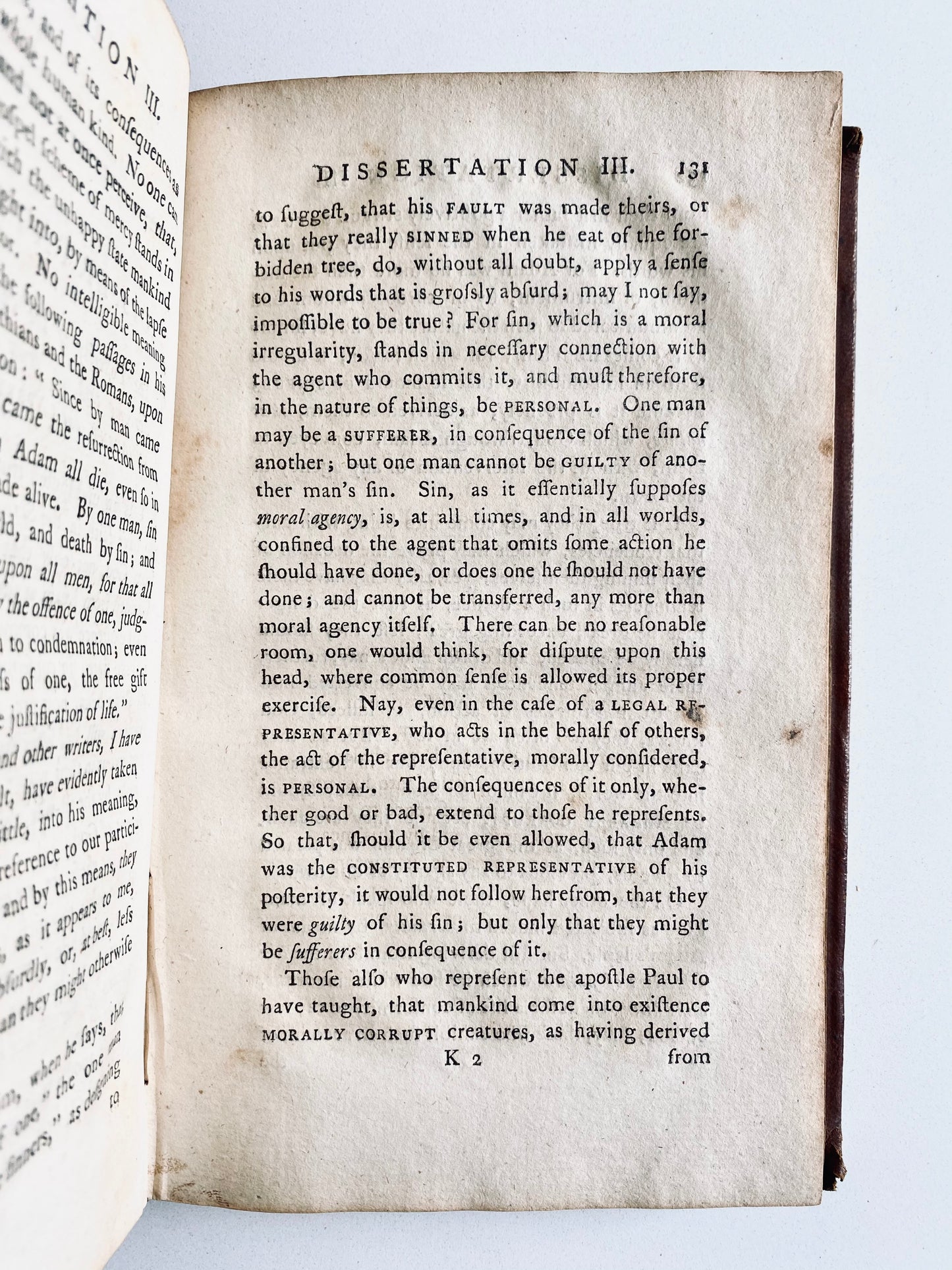 1785 CHARLES CHAUNCY. On the Fall and Sinfulness of Man - Great Awakening - Whitefield Supporter / Opponent