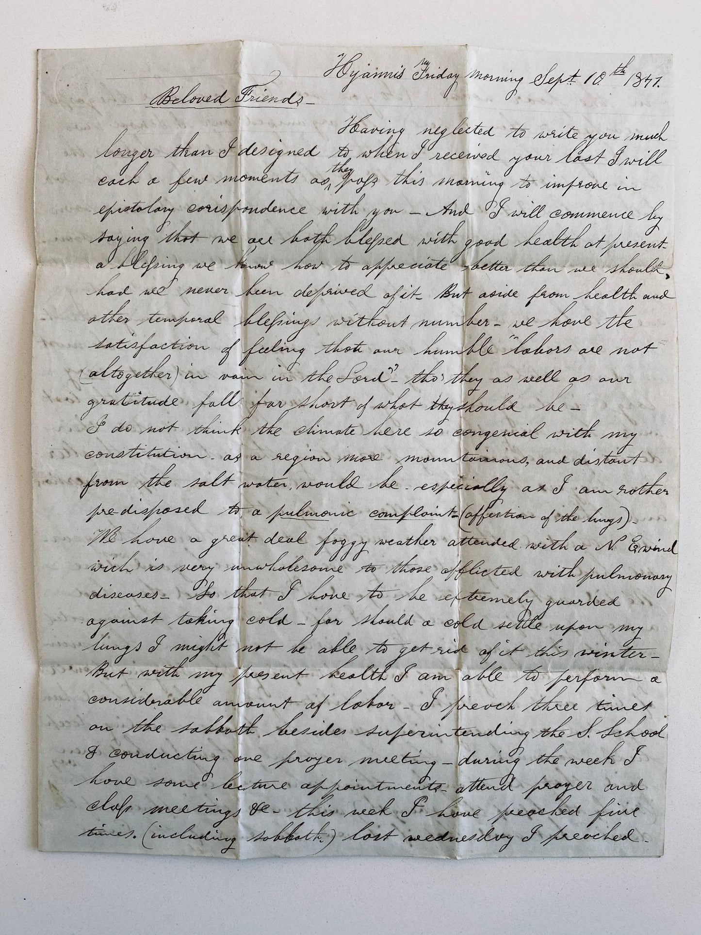 1847 METHODIST CAMP-MEETING. Important First-Hand Account of People Slain in the Power &c.