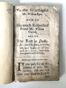 1674 WILLIAM BAGSHAW. The Riches of Grace Displayed & Helps to Heart Humiliation