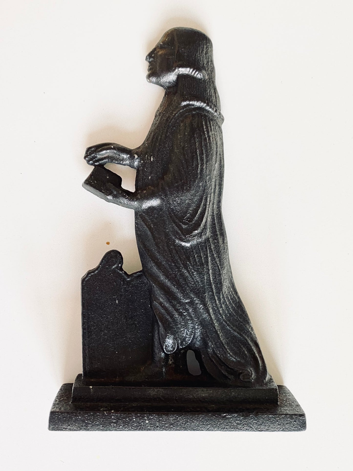 1839 JOHN WESLEY. Unique Cast Iron Door Stop of Methodist Founder - No Other Examples