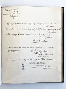 1840-1915 AUTOGRAPH MISSIONARY ALBUM. China Inland Mission, Robert Moffat, Katharine Bushnell, etc.