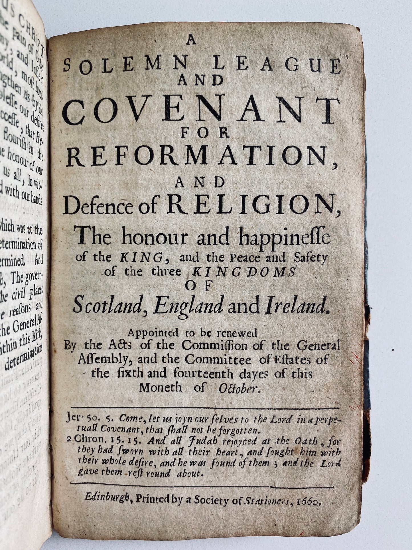 1660 SCOTTISH COVENANT. Four Important Works that Influenced Formation of United States!