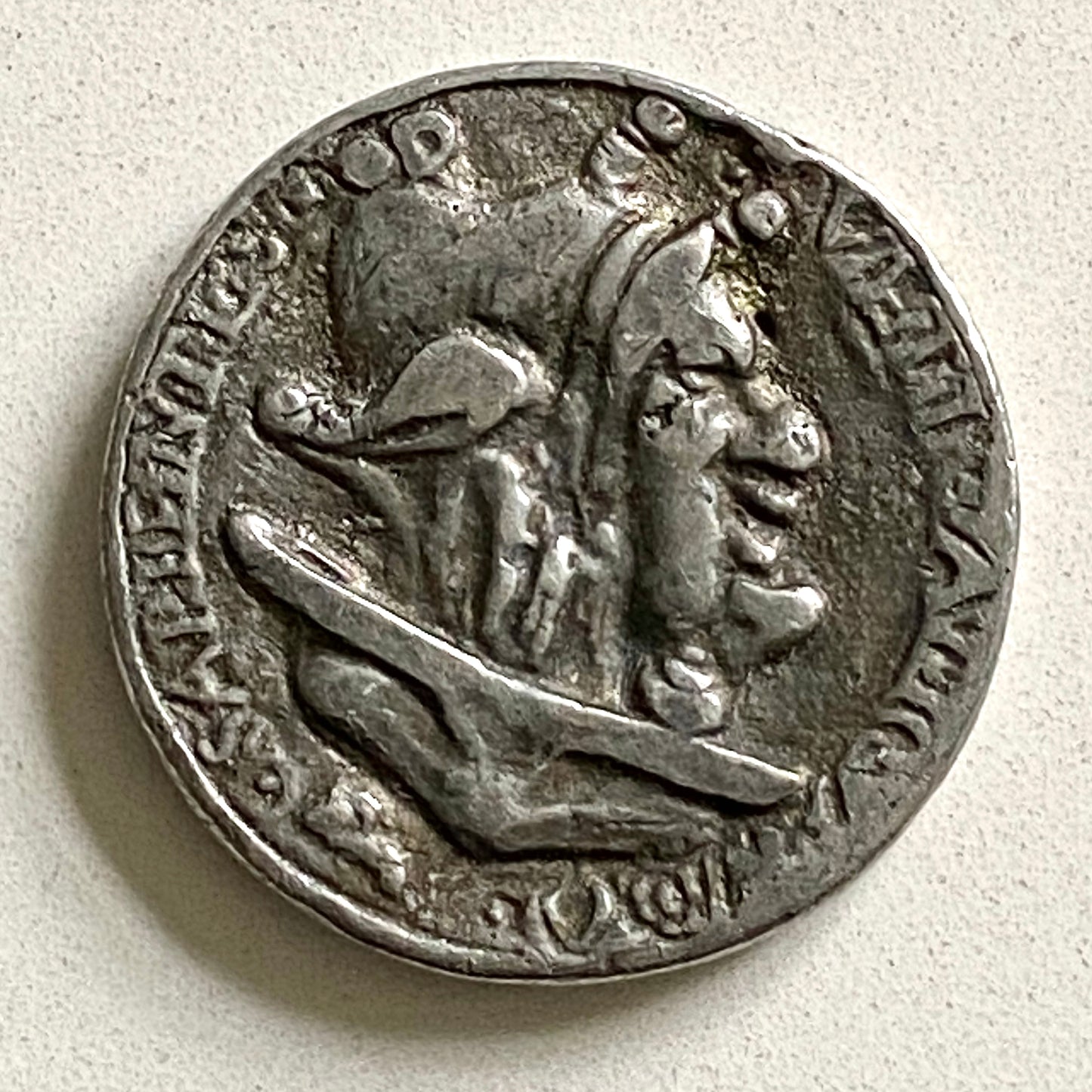 1550 REFORMATION. Important Satirical Medal Comparing Priests & the Pope to Fools & the Devil!