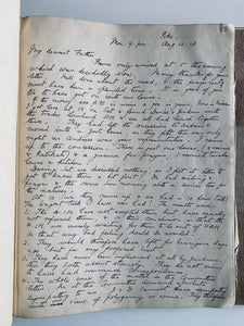 1917 C. T. STUDD | ALFRED BUXTON. 200pp Diary Regarding Heart of Africa Mission. Incredible.