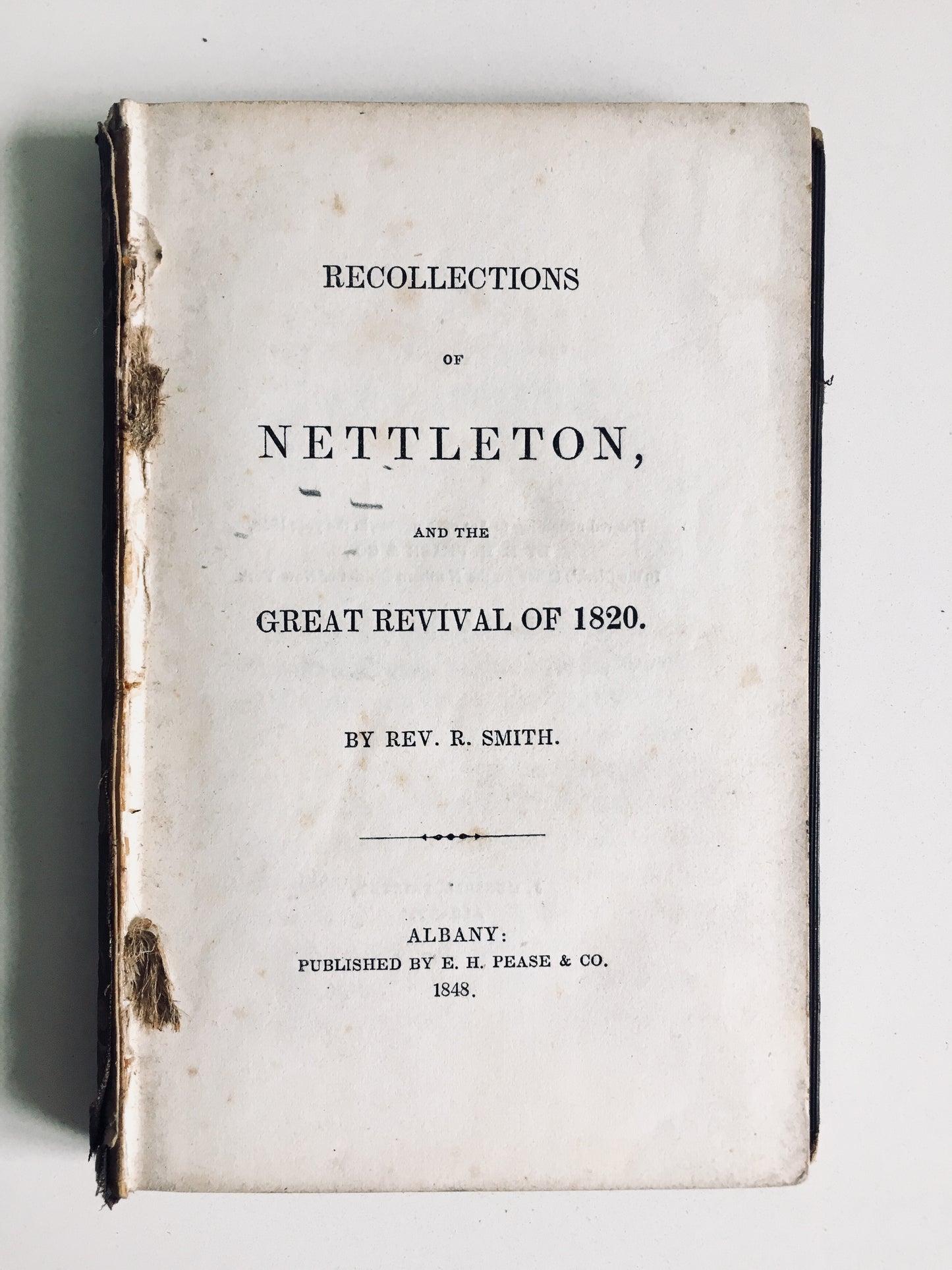 1848 ASAHEL NETTLETON. Recollections of Nettleton and the Great Revival of 1820