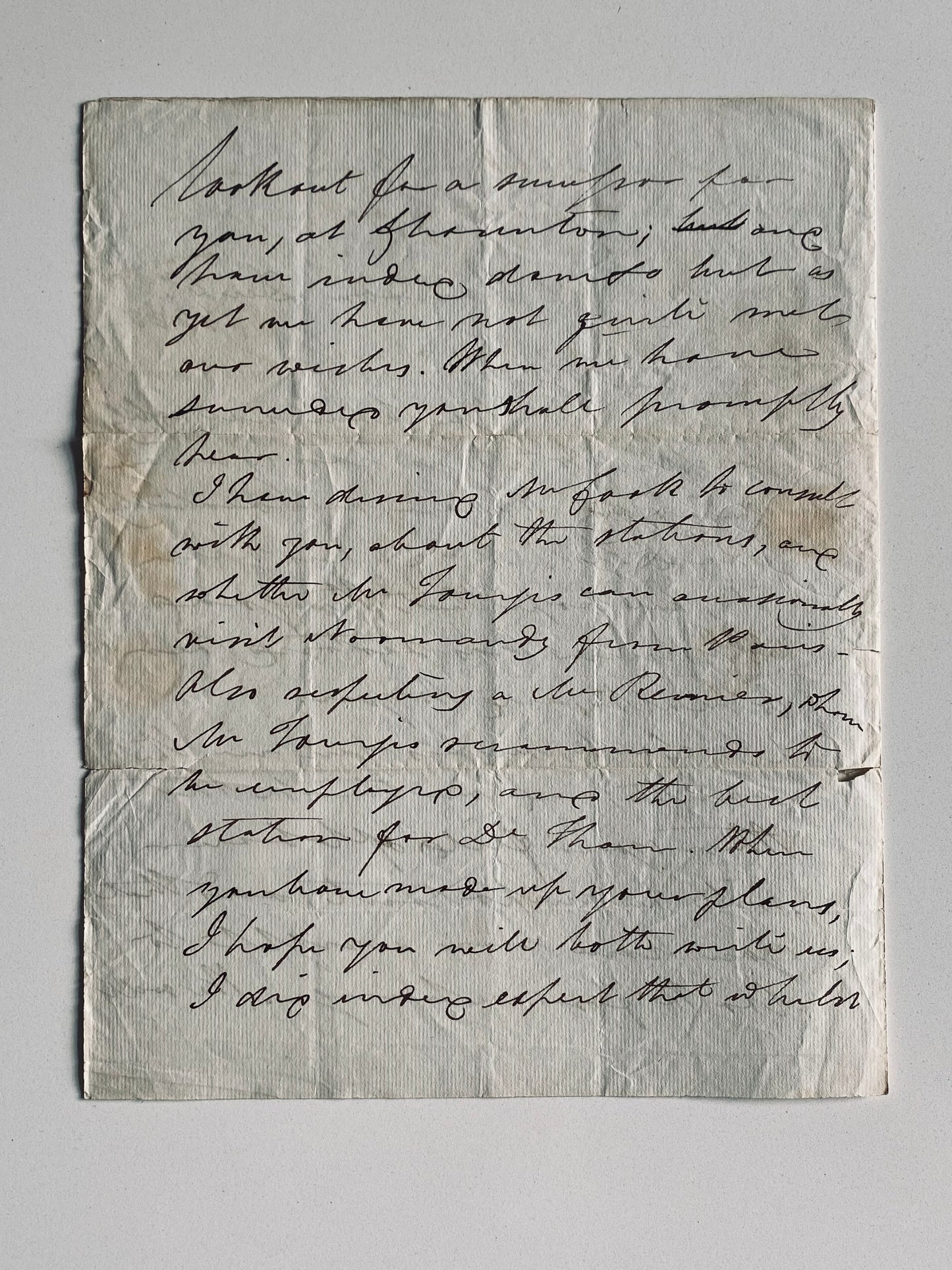 1825 RICHARD WATSON. Autograph Letter as Secretary of Wesleyan Missionary Society to Missionaries in France