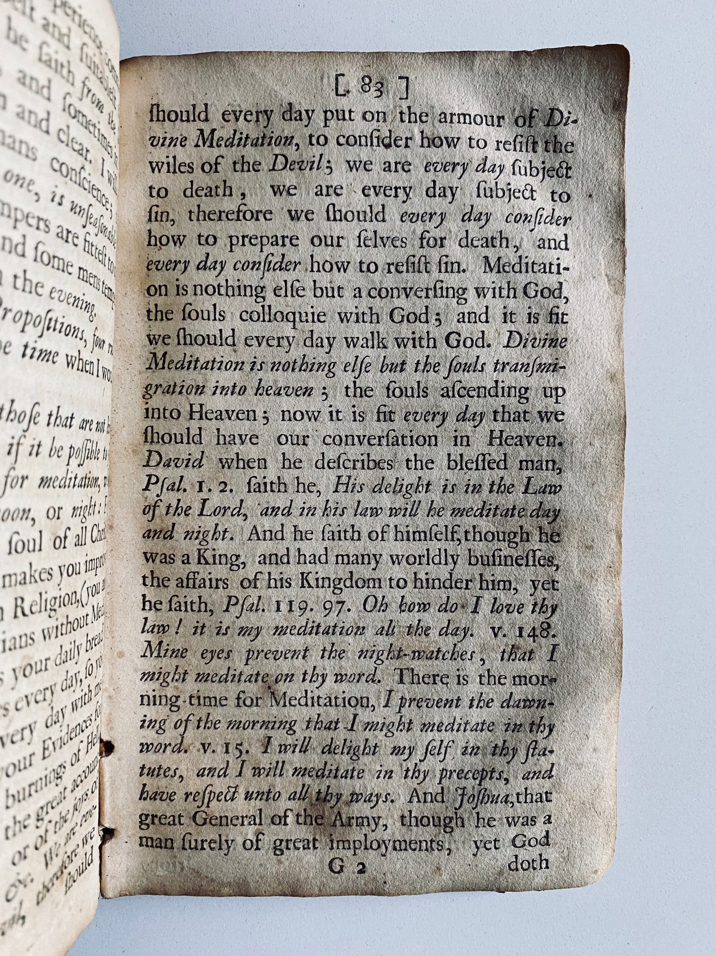 1680 EDMUND CALAMY. Art of Divine Meditation - Puritan w/ American Great Awakening Provenance