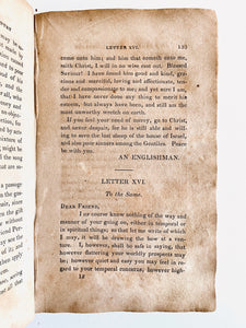 1828 JAMES OSBOURN. Rare American Hardshell Baptist - Epistles of Love from a Far Country