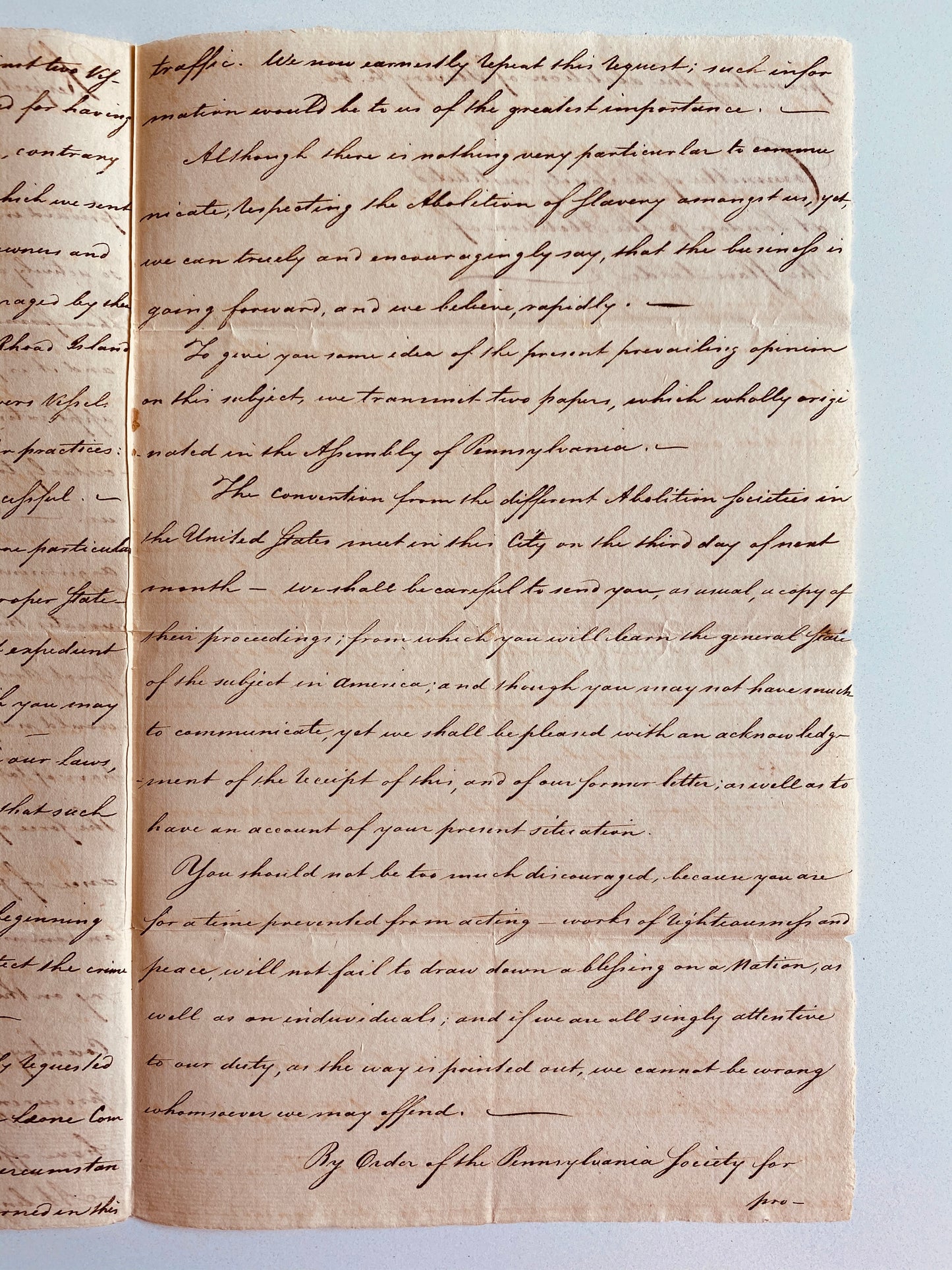 1797 ABOLITION. Correspondence between 1st Abolition Society in America & William Wilberforce & Co. Amazing!