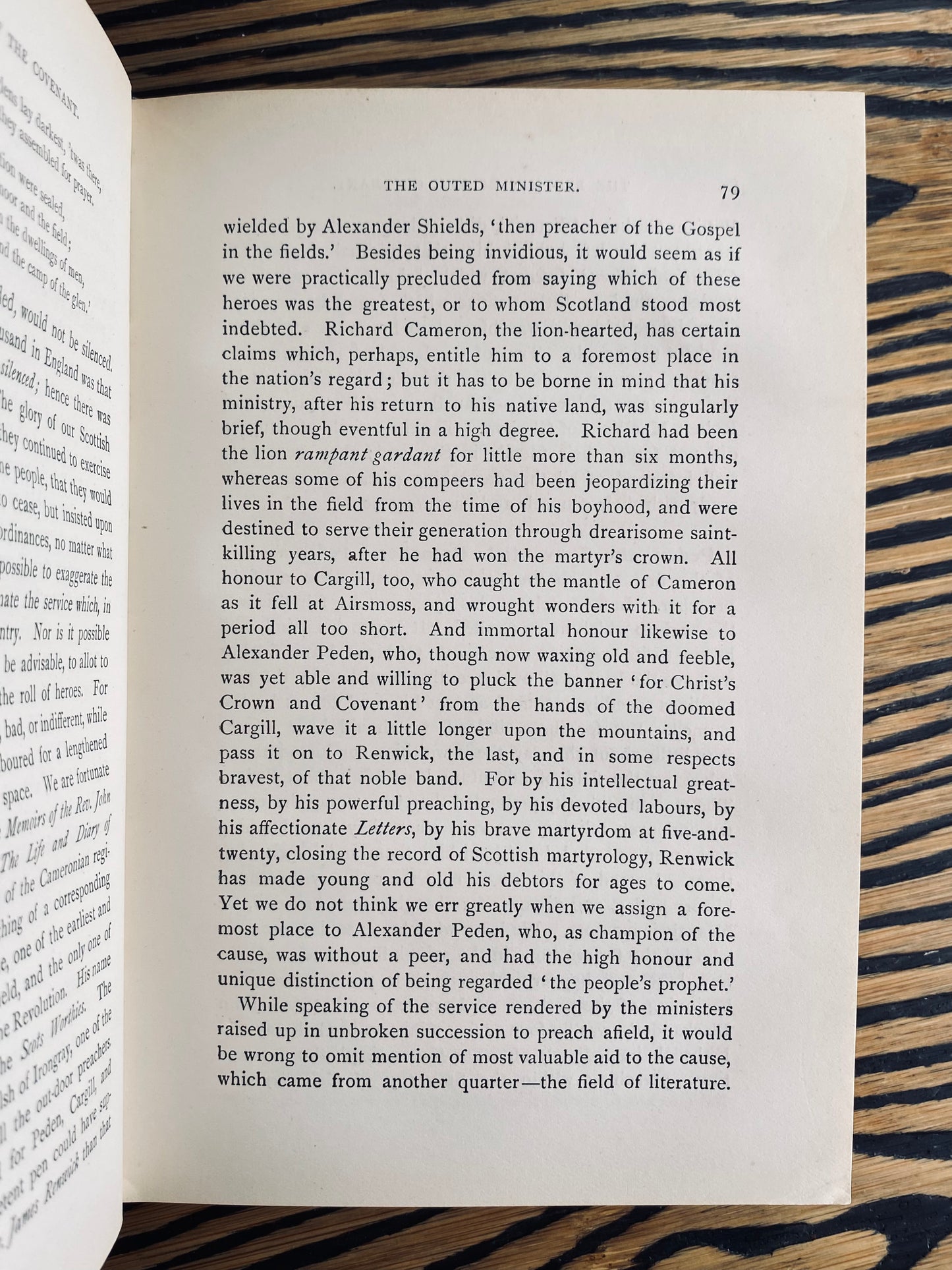 1902 ALEXANDER PEDEN - Rare Biography of "Peden the Prophet;" a Covenanting Minister with Miraculous Gifts!