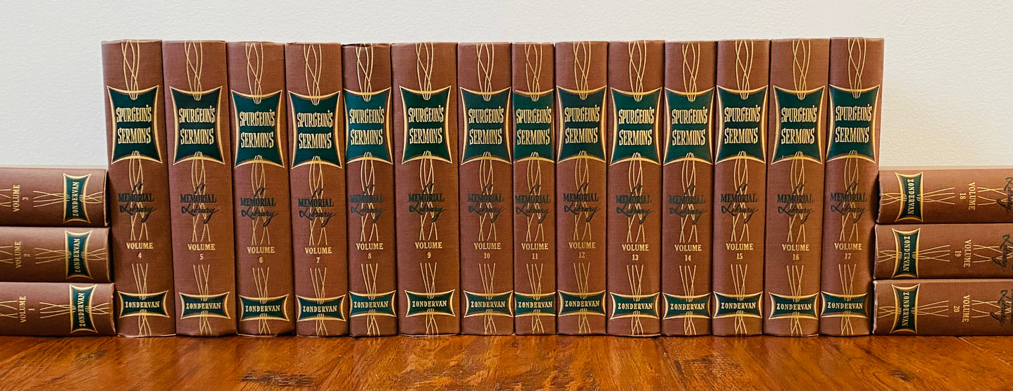 1960's C. H. SPURGEON. The Spurgeon Memorial Library. 20 Superbly Preserved Bindings!