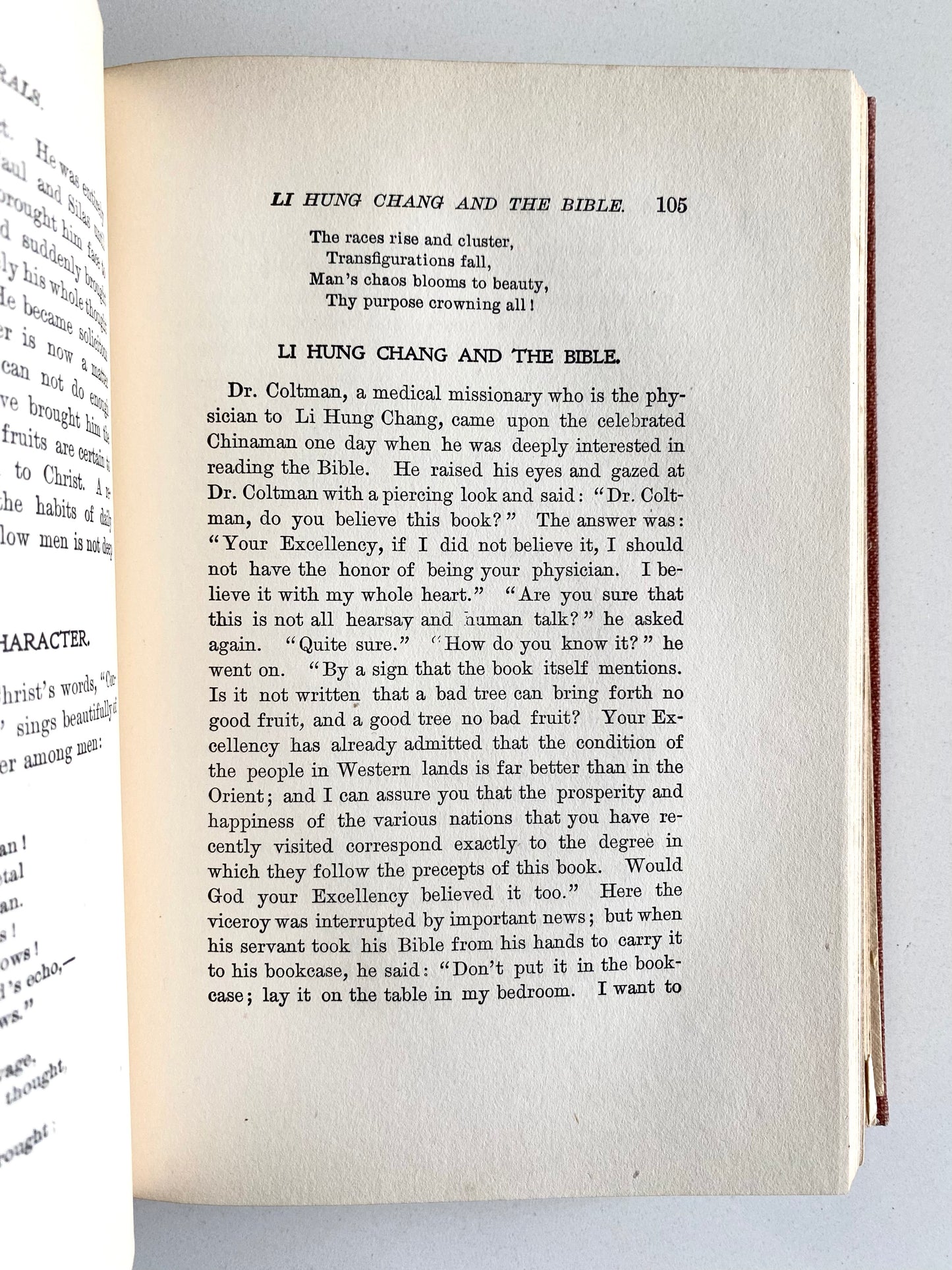 1900 LOUIS ALBERT BANKS. Poetry and Morals. Rare First Edition in Fine Condition.